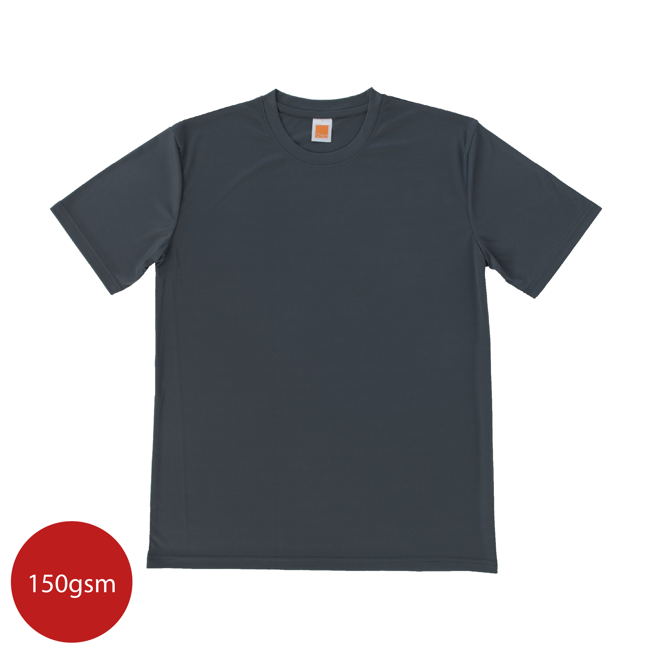 Plain Interlock Round Neck T-Shirt
