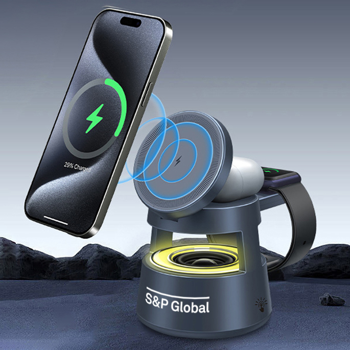 Echo 5 in 1 Wireless Charger with Speaker