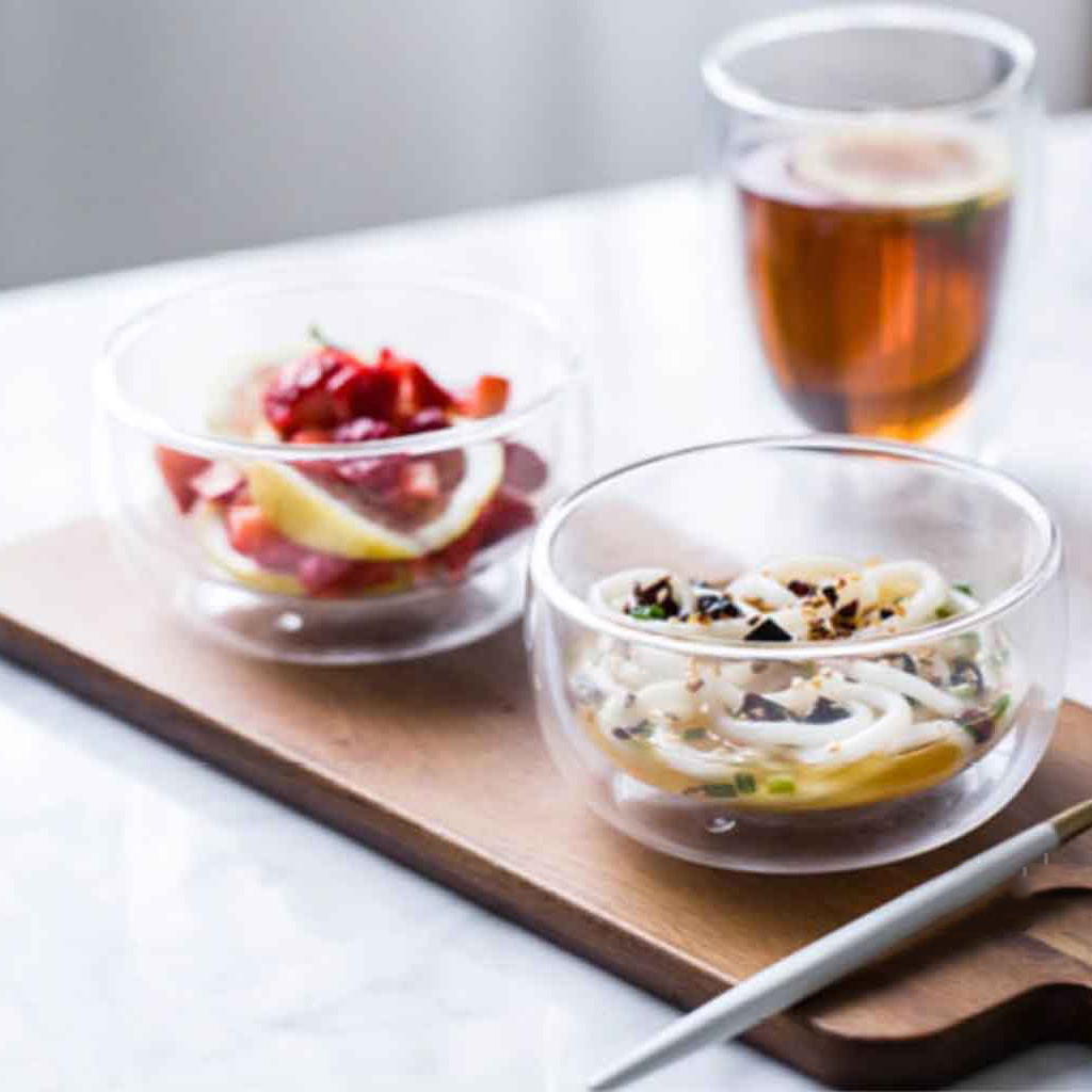350 ml Double Wall Glass Bowl 