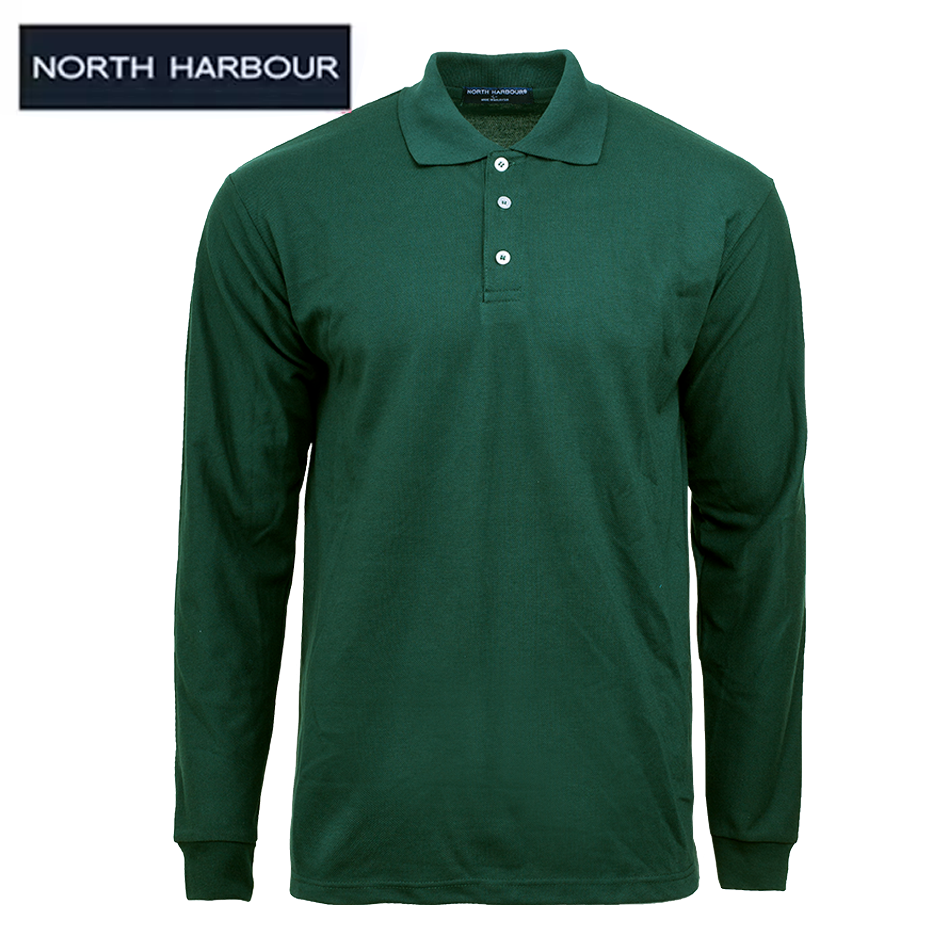 North Harbour Soft Touch Long Sleeve Polo 
