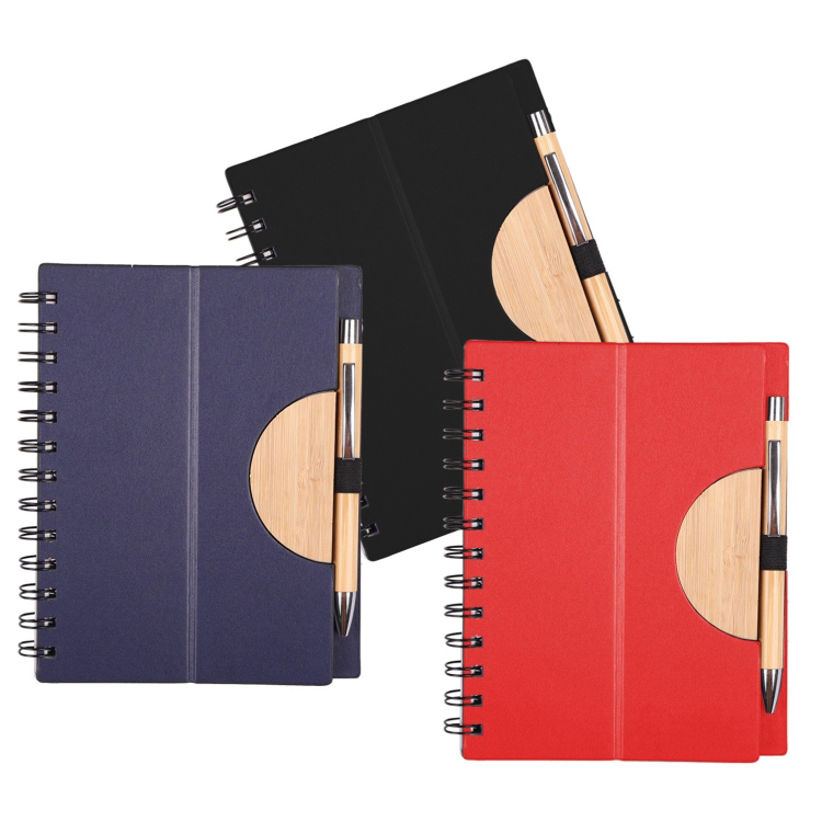 Iona Notebook with Bamboo Pen (with Phone Stand)