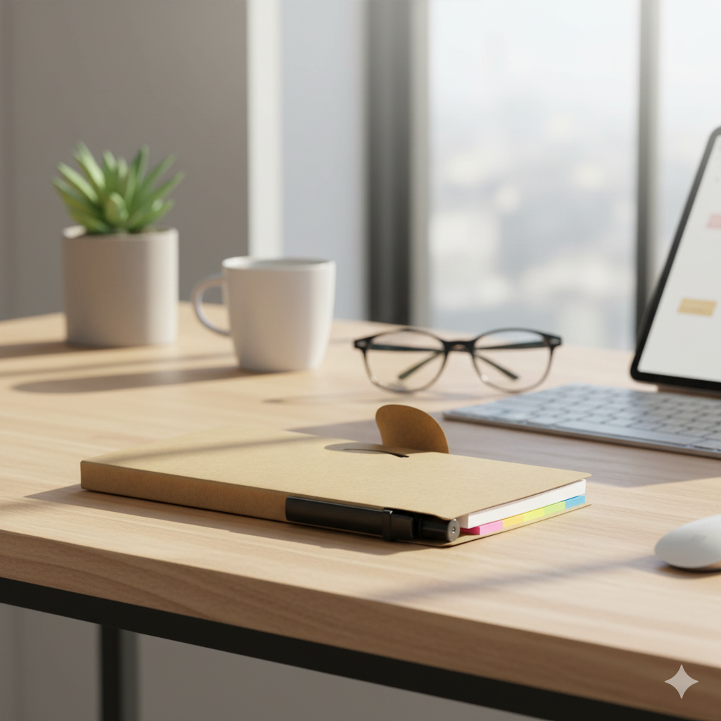 Pocket Eco-Friendly Notepad With Pen