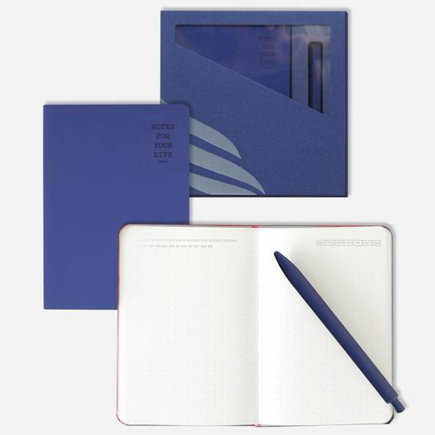 Premium Leather A6 Notebook with Pen Set