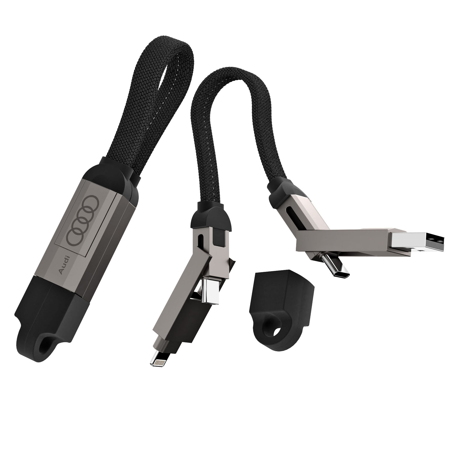 Multi-functional Charging / Data Transfer Cable Keychain (60W)