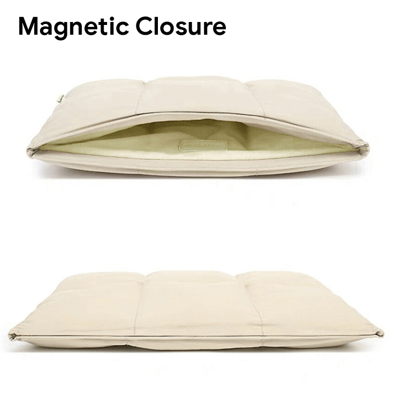Puffy Quilted Laptop Sleeve (Magnetic Closure)
