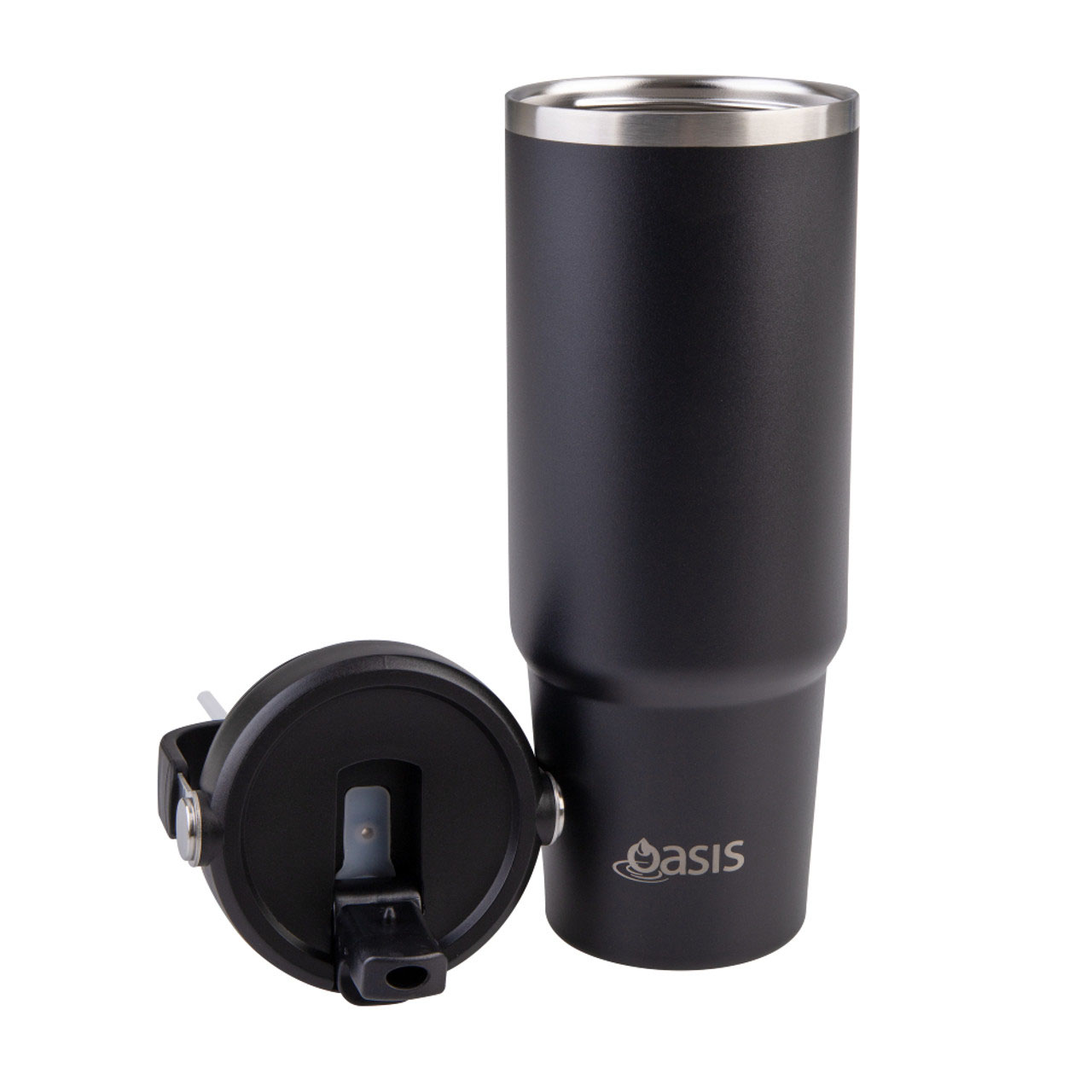 Oasis Stainless Steel Insulated Voyager Carry Tumbler with Sipper Straw 900ml 