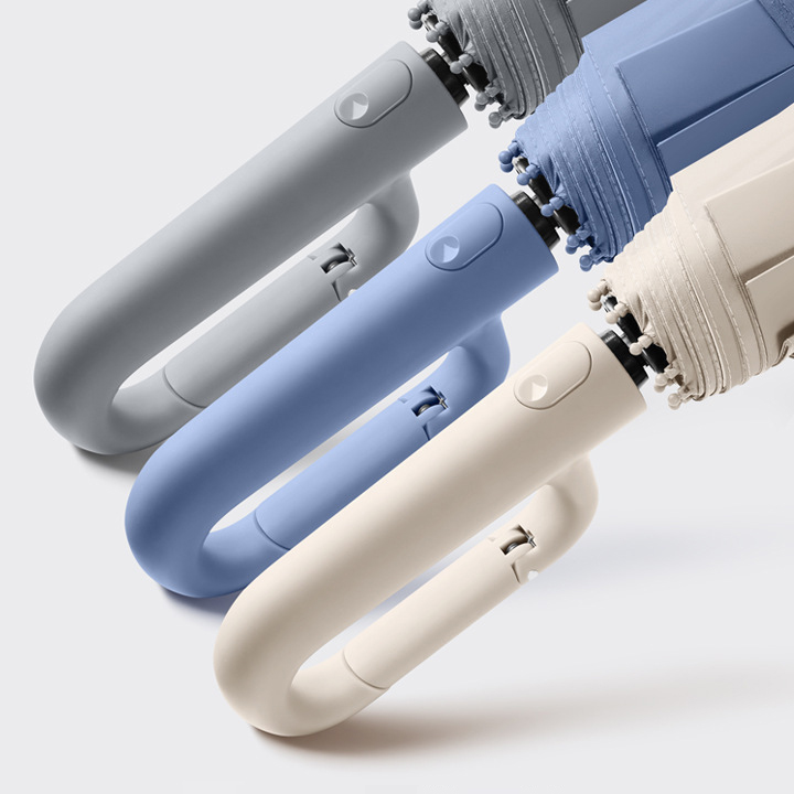 27’’ Halo Automatic Foldable Umbrella with Carabiner (with UV Coating)