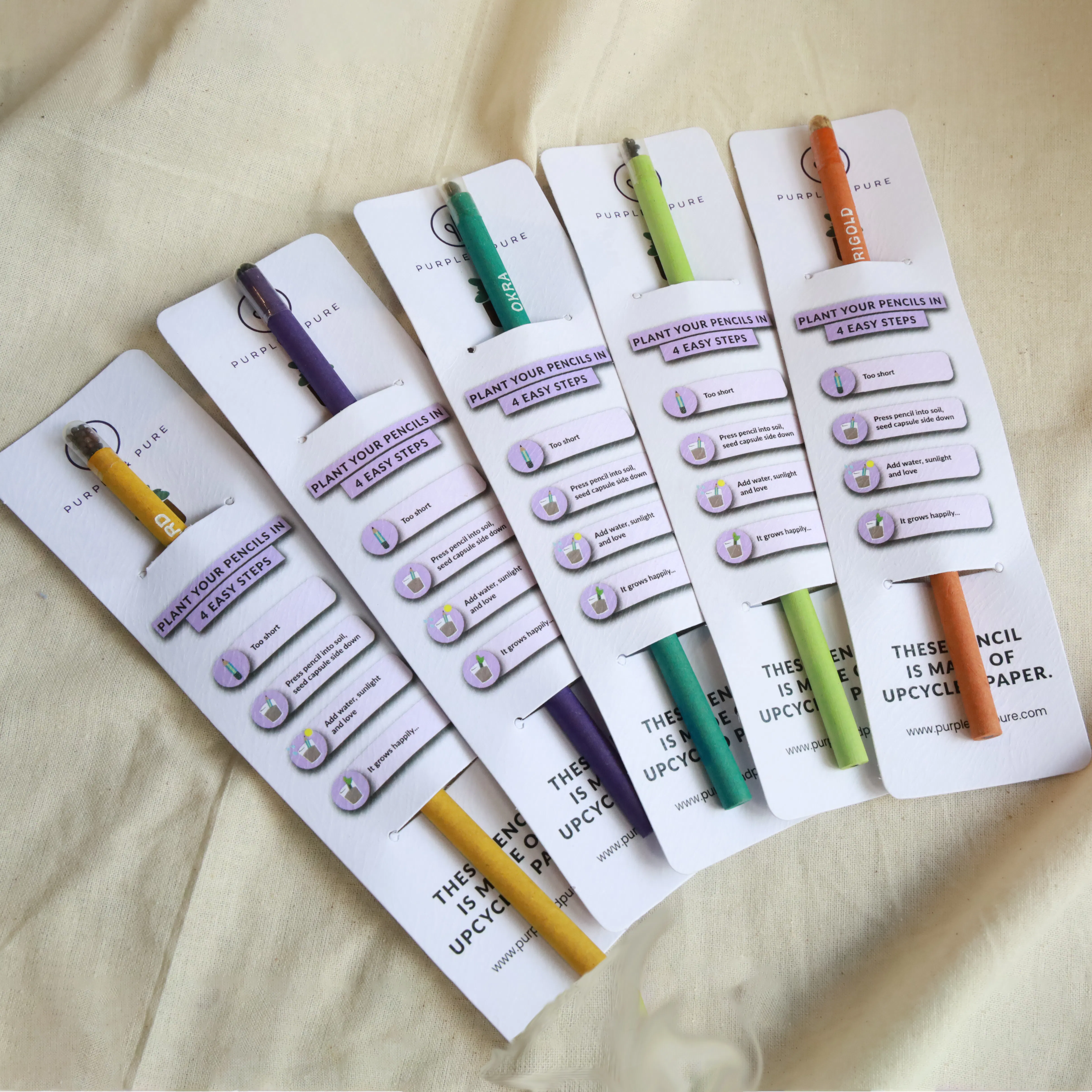 Plantable Pencil ( Single Pencil with Leaflet )