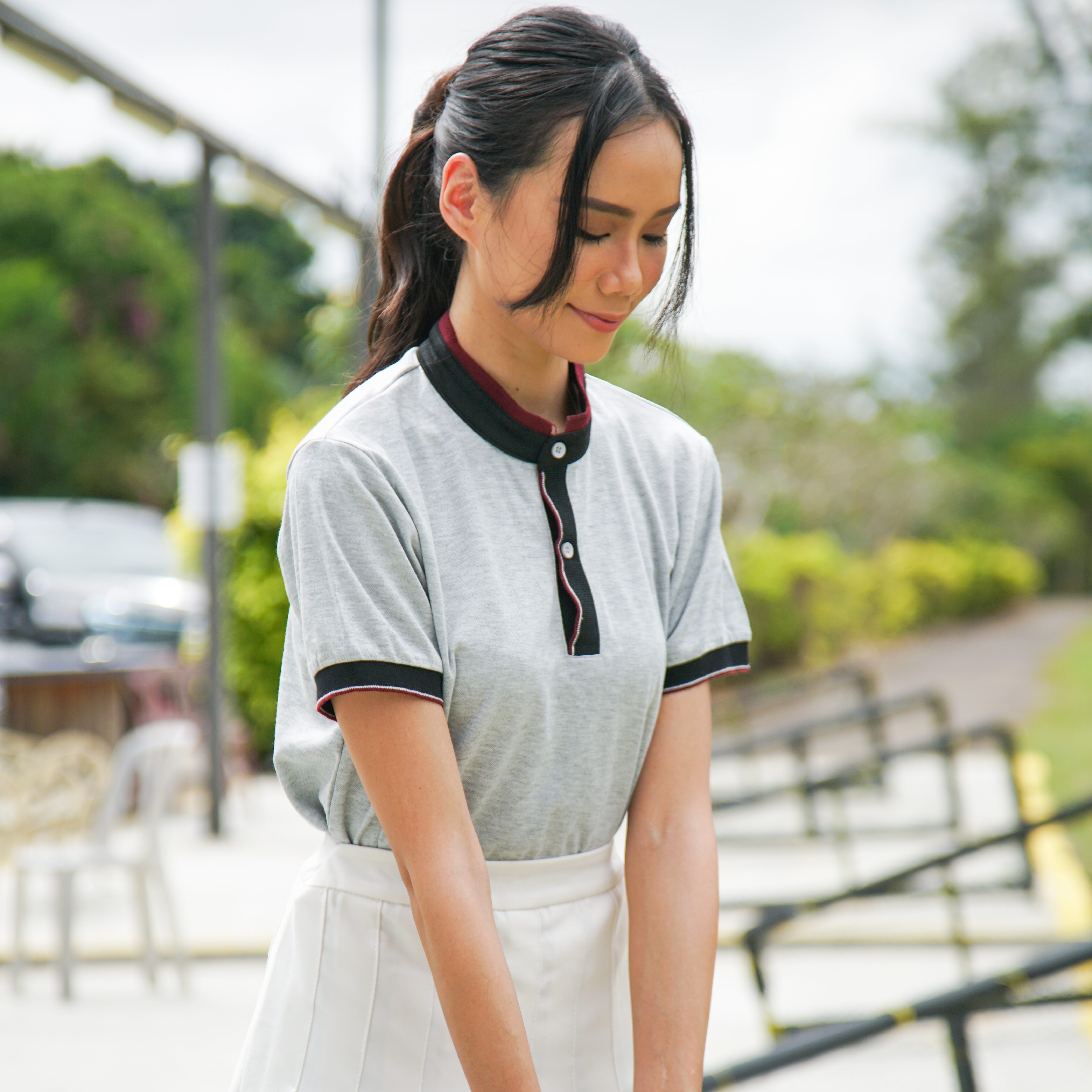 Ace Anti-Odor Mandarin Collar T-Shirt 