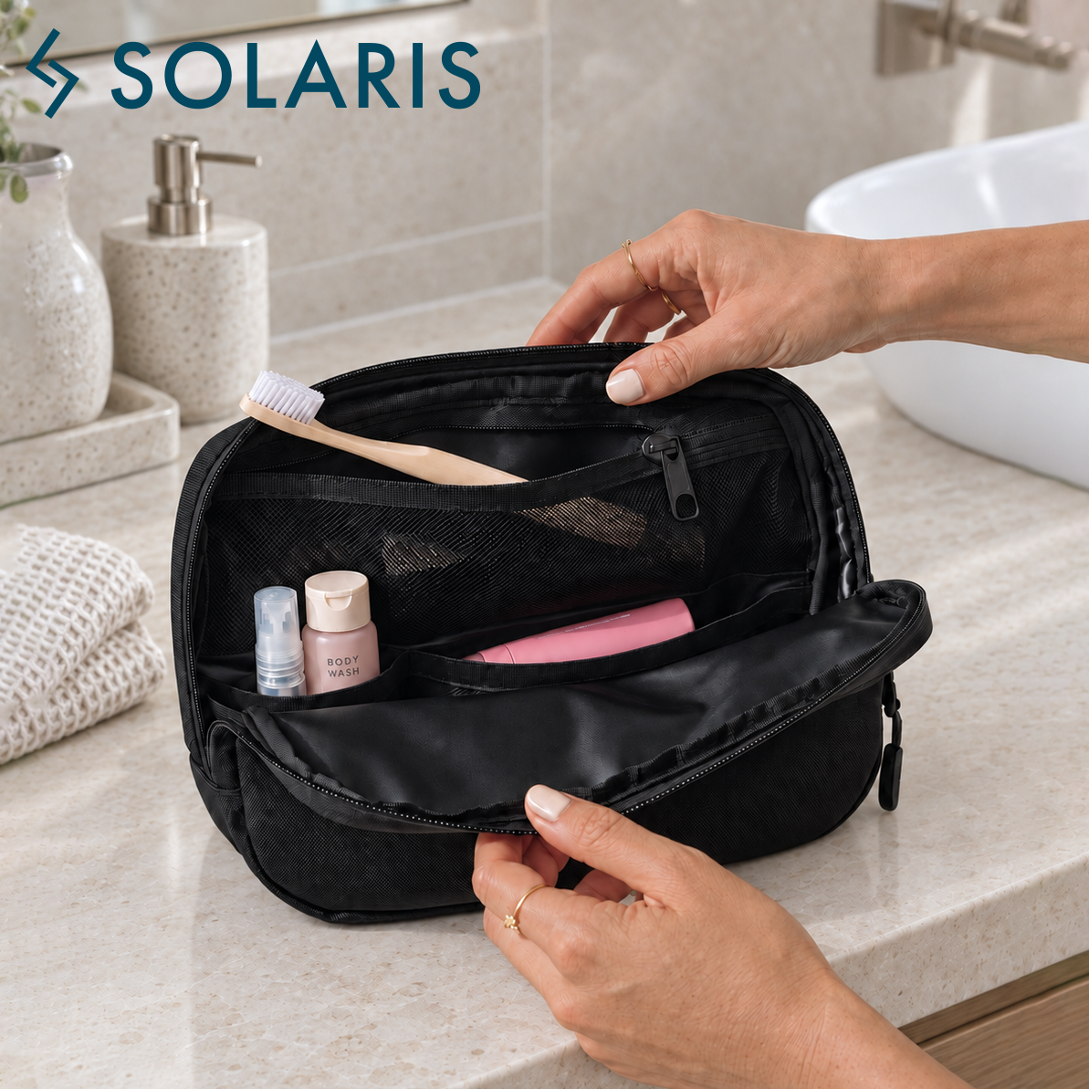 SOLARIS Orion Smart Access Toiletries Pouch