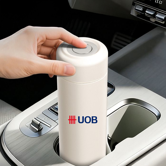 400ml One-Press Stainless Steel Insulated Tumbler