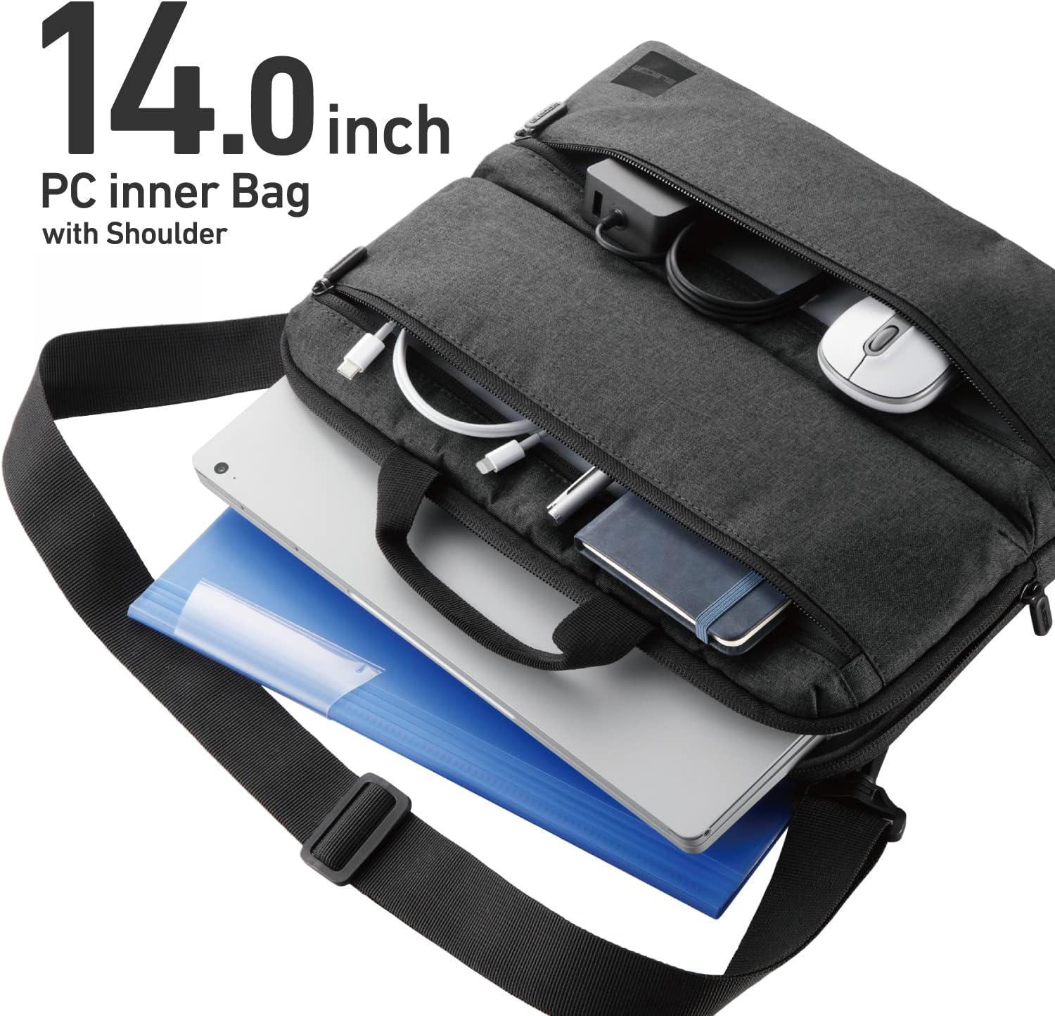 ELECOM 14'' Laptop Messenger Bag