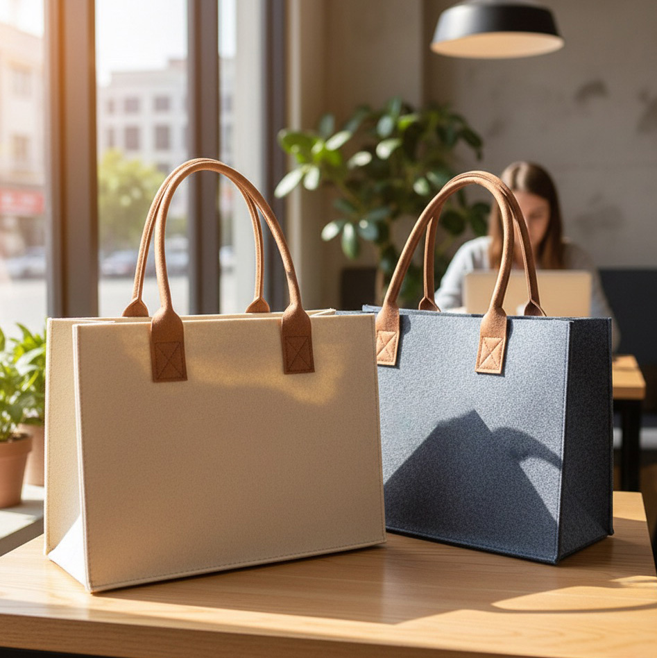 Urban Felt 2 Tone Tote Bag - L