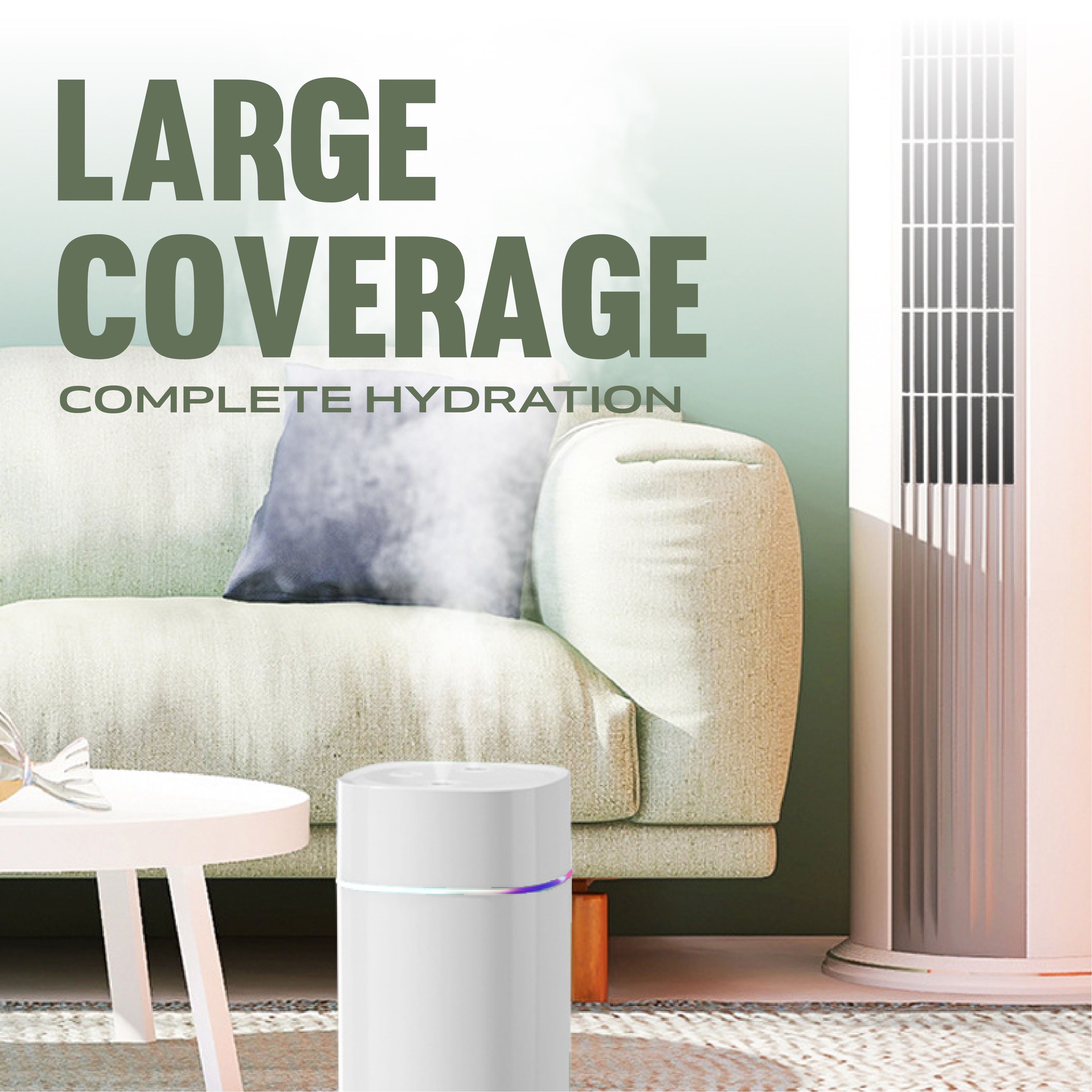 600ml AeroMist Dual Spray Humidifier