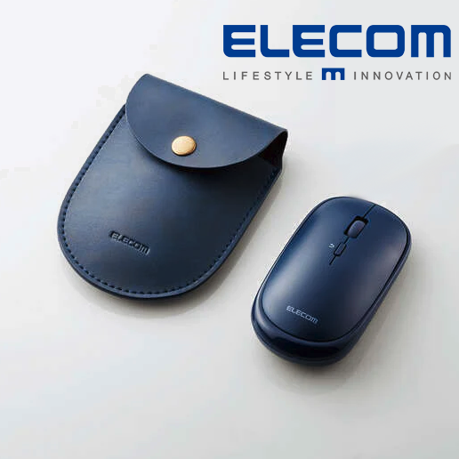 ELECOM Bluetooth 2.4GHz Mouse ( With Leather Pouch ) 
