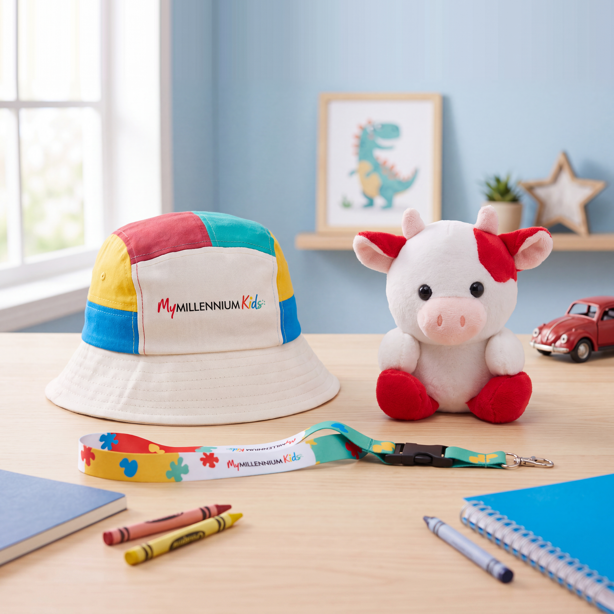 Children's Bucket Hat & Plush Set — customised gift
