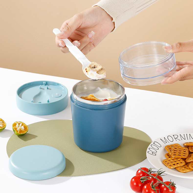 2-in-1 Insulated Breakfast & Food Jar