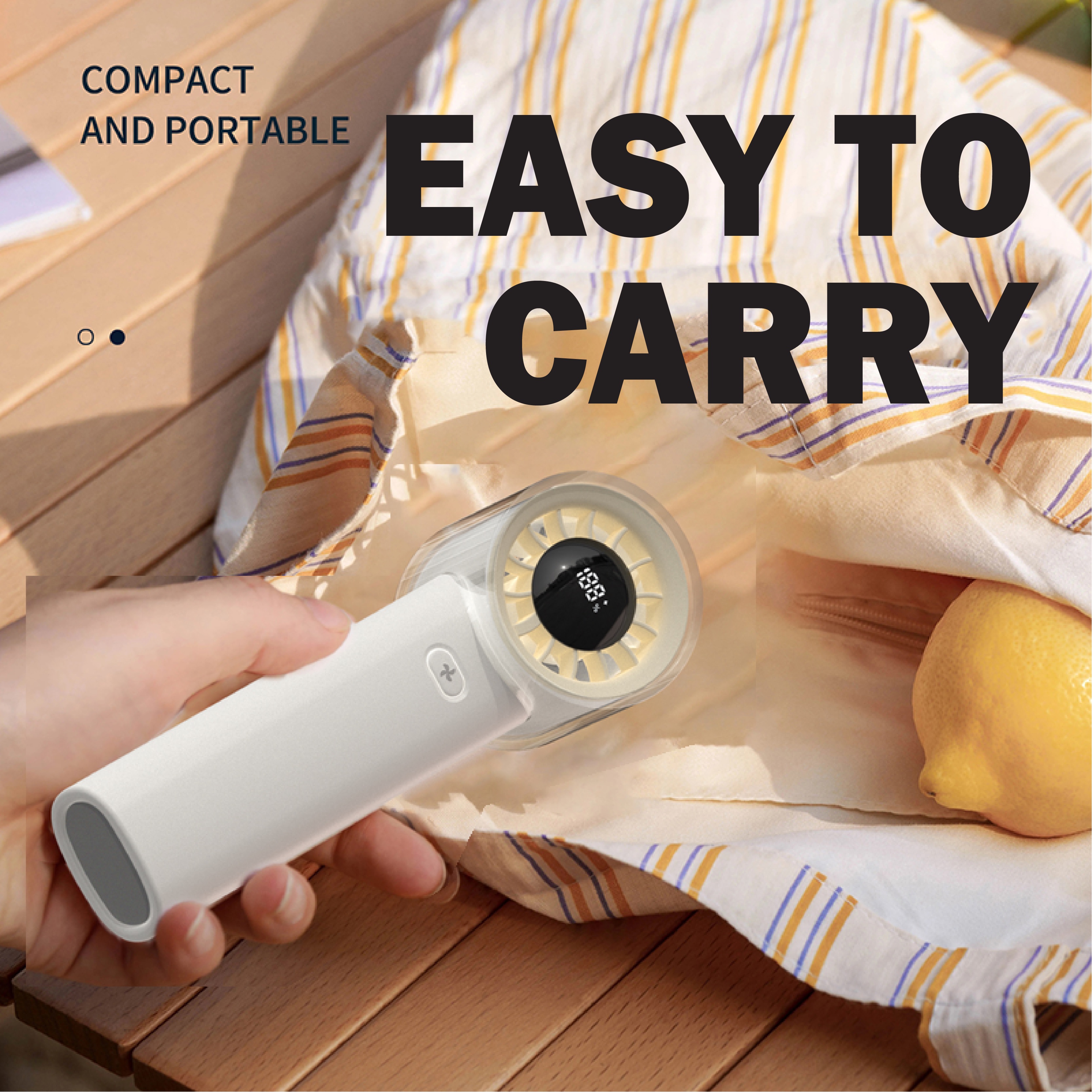 3,000mAh Cyclone Mini Fan