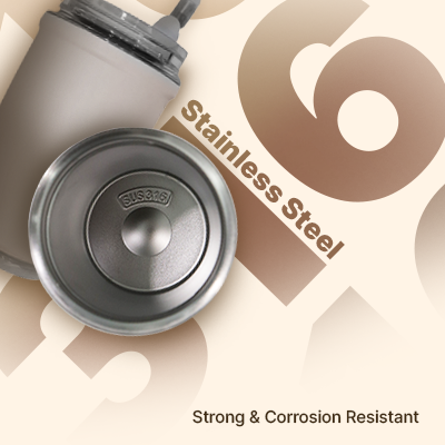 380ml MOFI Stainless Steel Tumbler with Straw