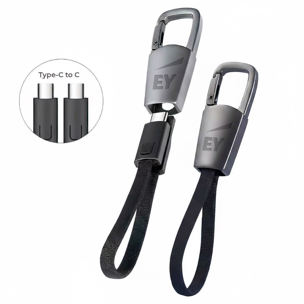 ClipCharge Cable with Carabiner (Type C -to-Type C)