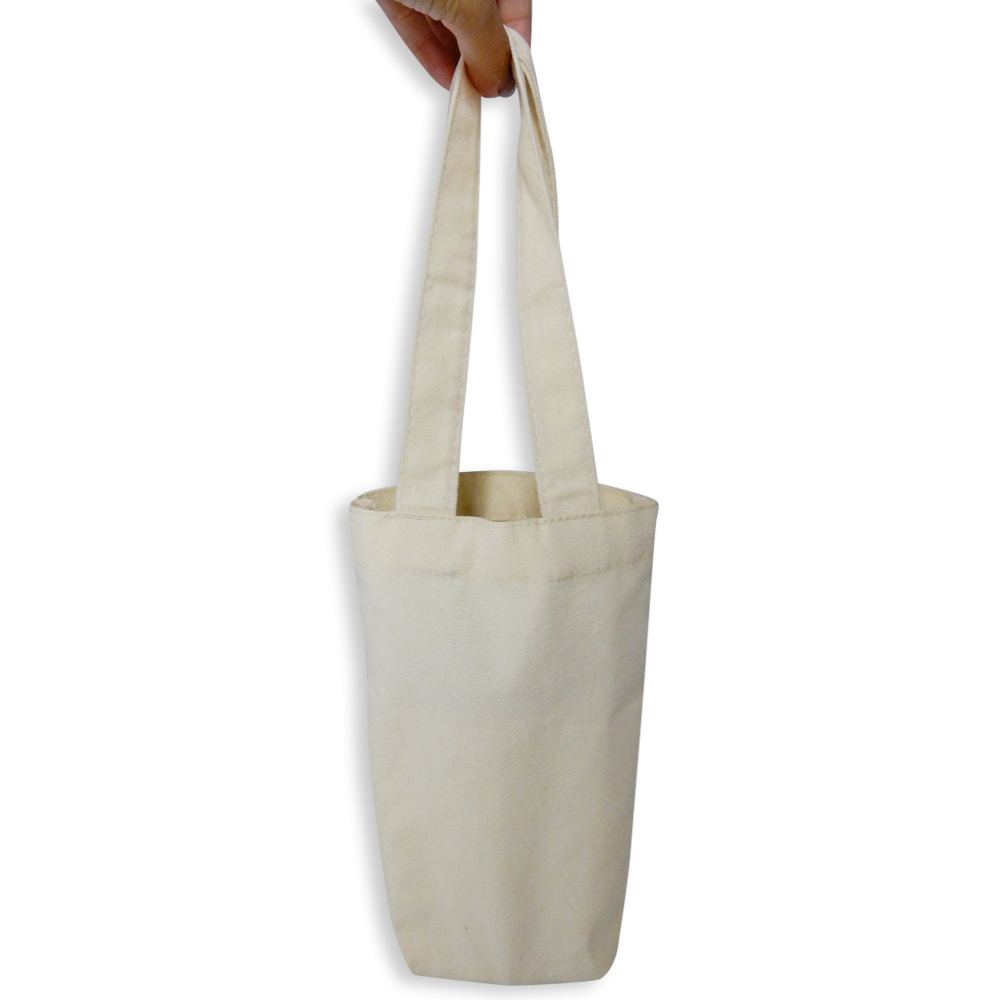 Canvas Bottle / Cup Tote Bag Carrier