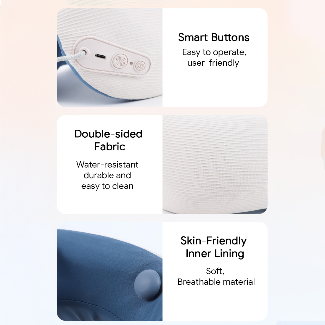 Ease Rechargeable Neck Pillow Massager