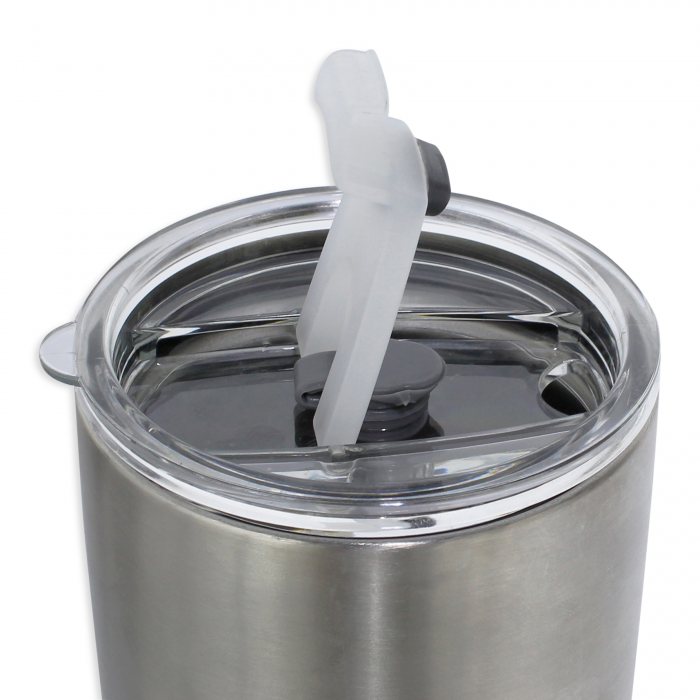 580ml Double Insulated Stainless Steel Tumbler with Lid (Straw friendly)