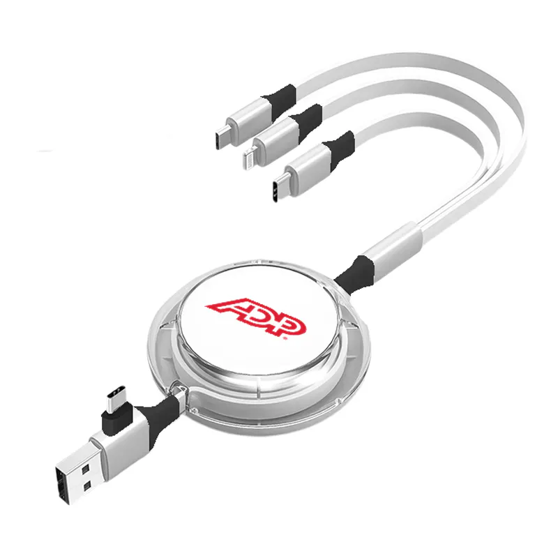 Yoro 3 in 2 Retracable Cable (with Data Transfer)