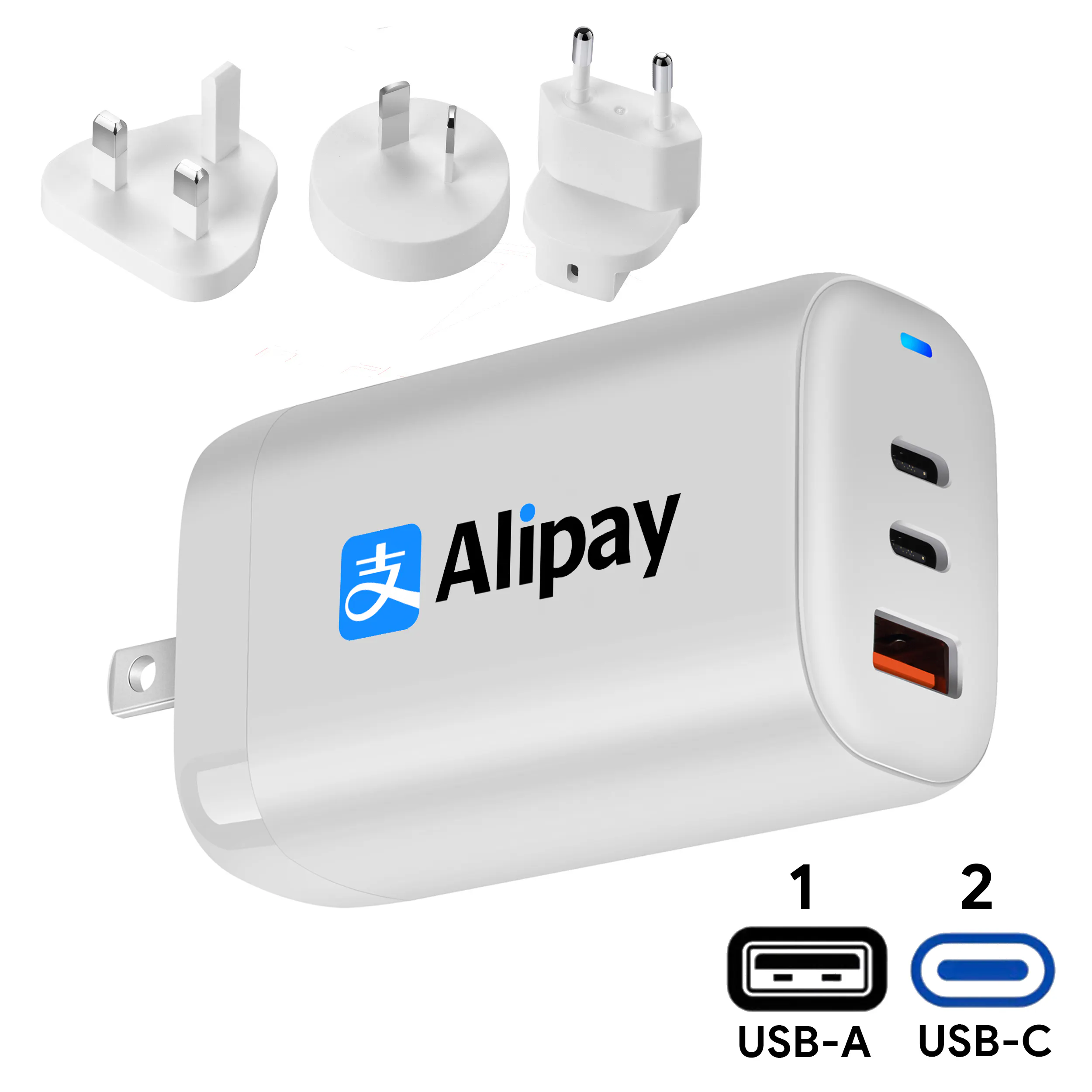 65W Wally GaN Travel Adapter cum Wall Charger
