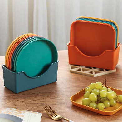 8 piece Snacking Plate Set