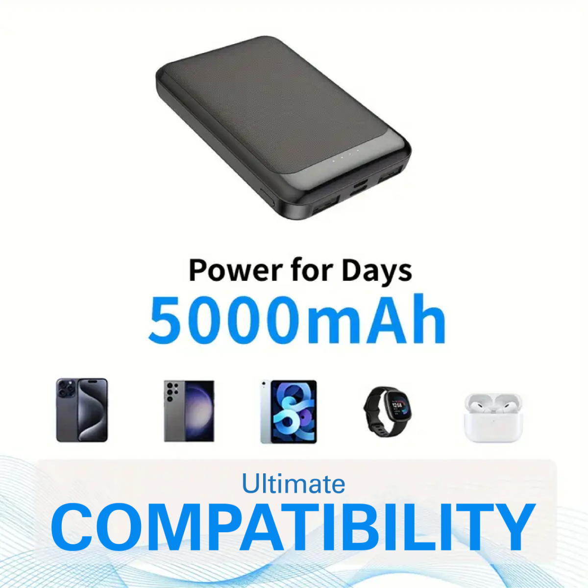 5000mAh Mesi Powerbank (Dual Input & Output)