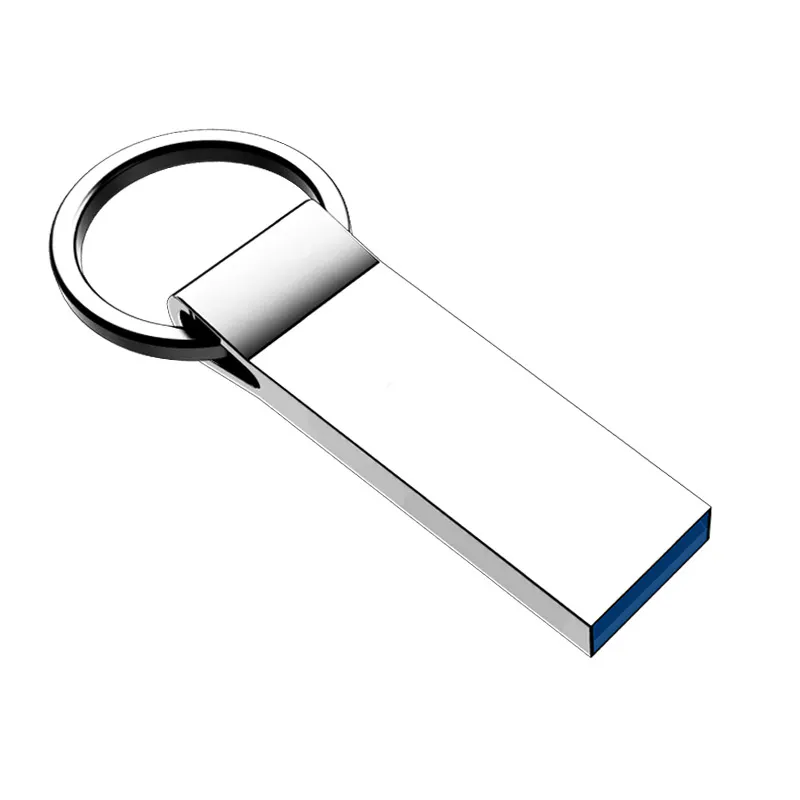 Metallic USB Thumb Drive with Keyring