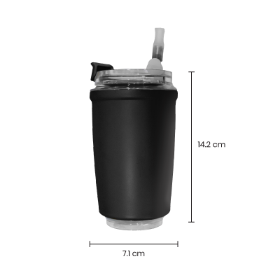 380ml MOFI Stainless Steel Tumbler with Straw