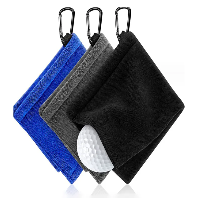 Golf Ball Cleaning Towel with Carabiner