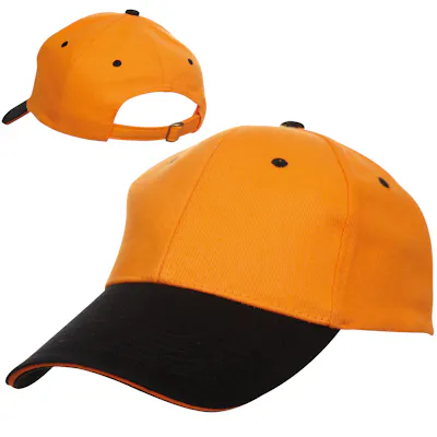 Dual Tone Cotton Baseball Cap ( 6 Panels )