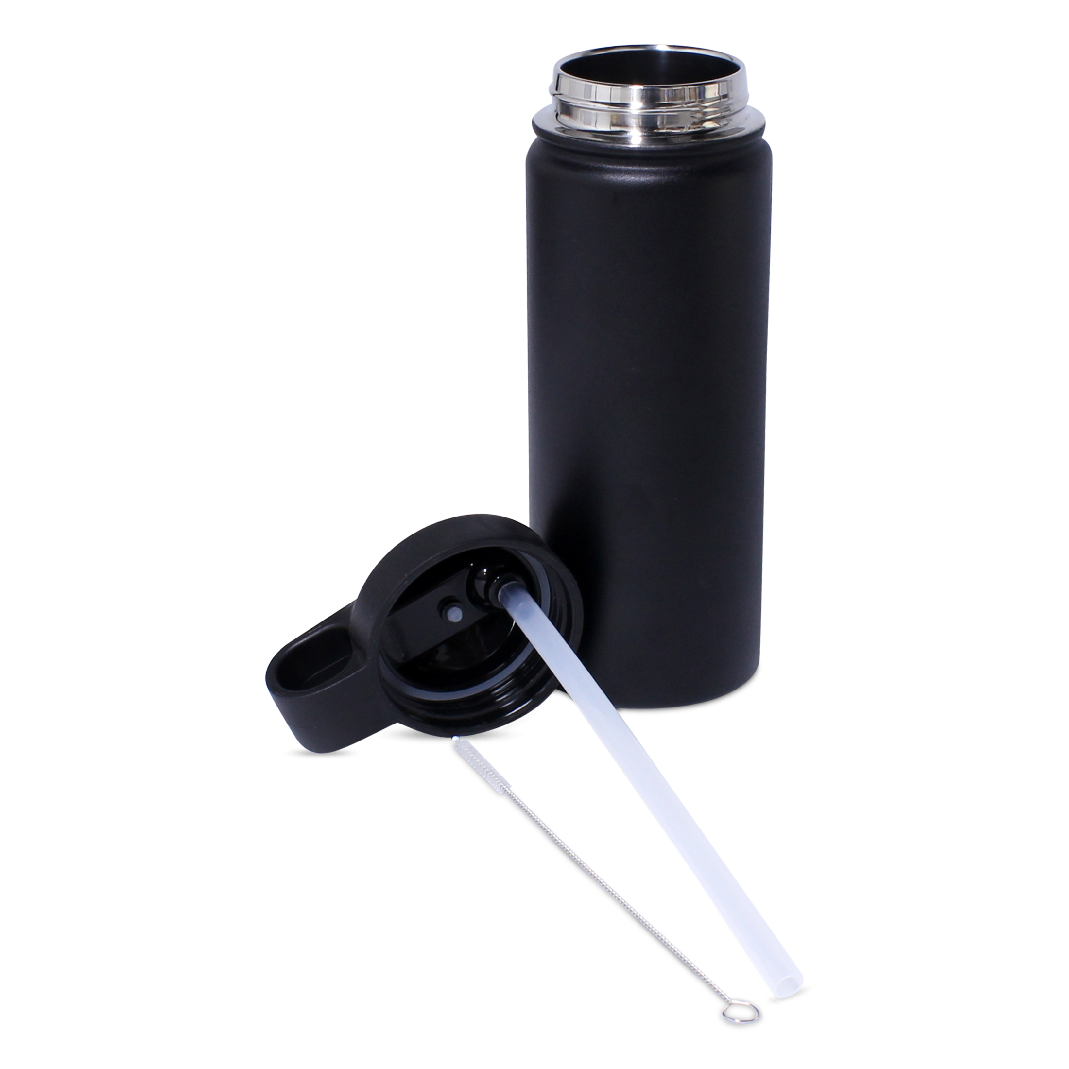 550ml Insulated Stainless Steel Bottle (with Straw and Brush)