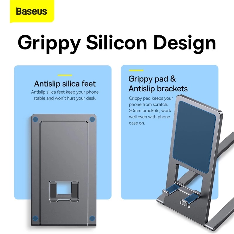 Baseus Foldable Metallic Desktop Phone and Tablet Holder