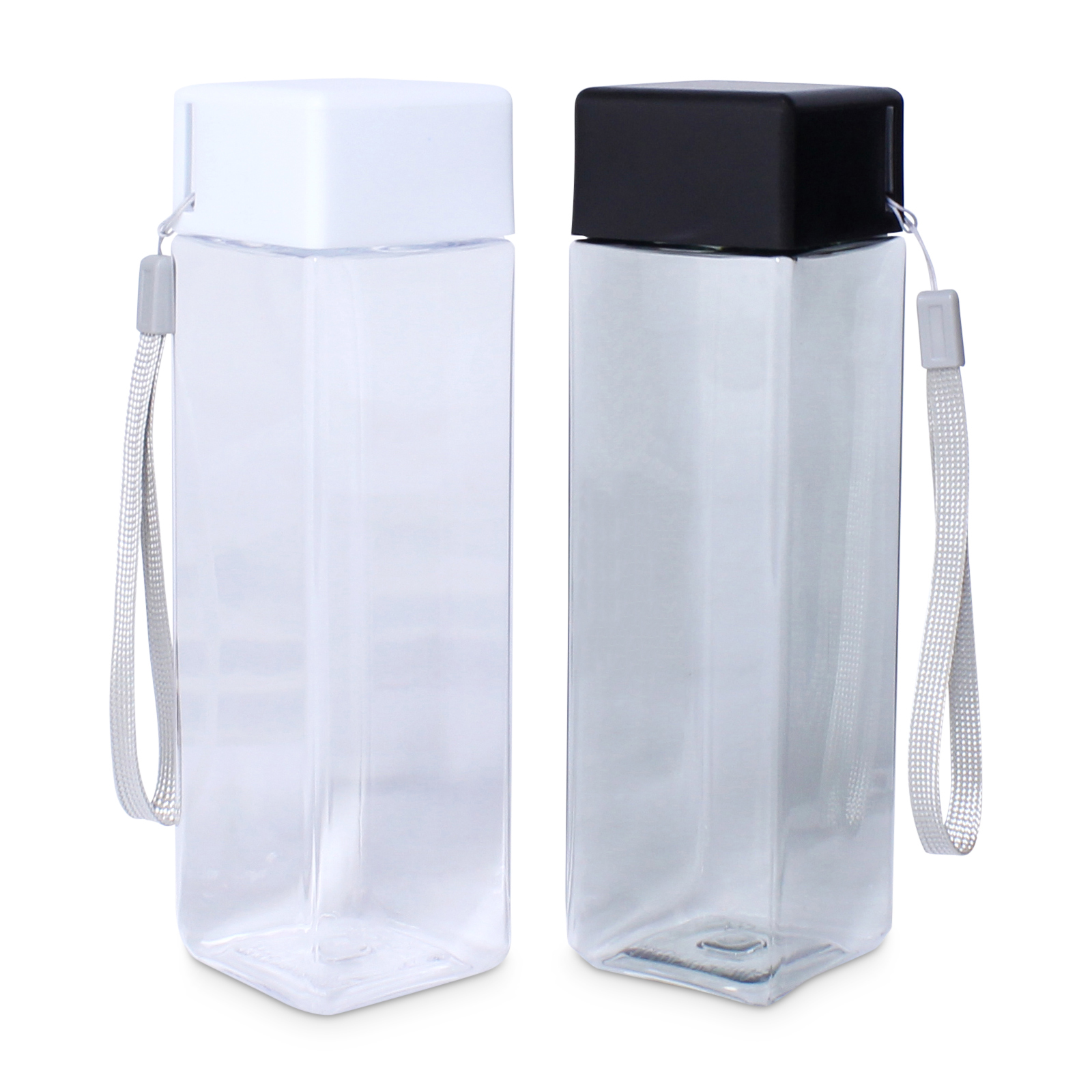 Customised 480ml Stylish Square Drinking Bottle With Logo Print Singapore