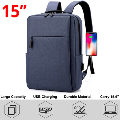 Biz Laptop Backpack with USB Charging Port