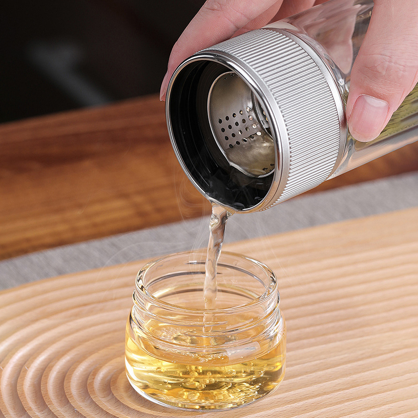 350ml Gear Double Wall Flask with Tea Infuser Lid 