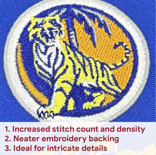Premium Embroidery (Up to 10cm X 10cm)