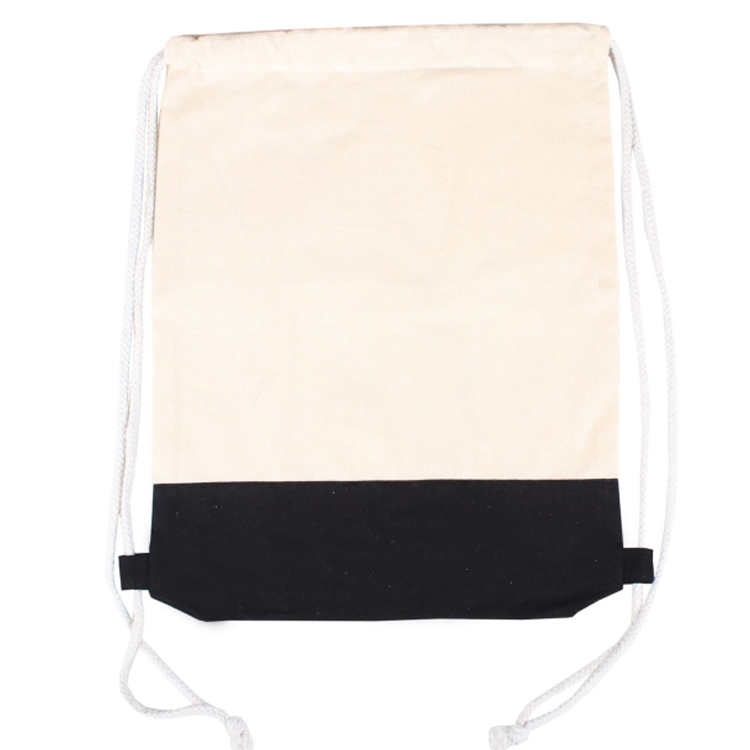Dual Tone Canvas Drawstring Bag