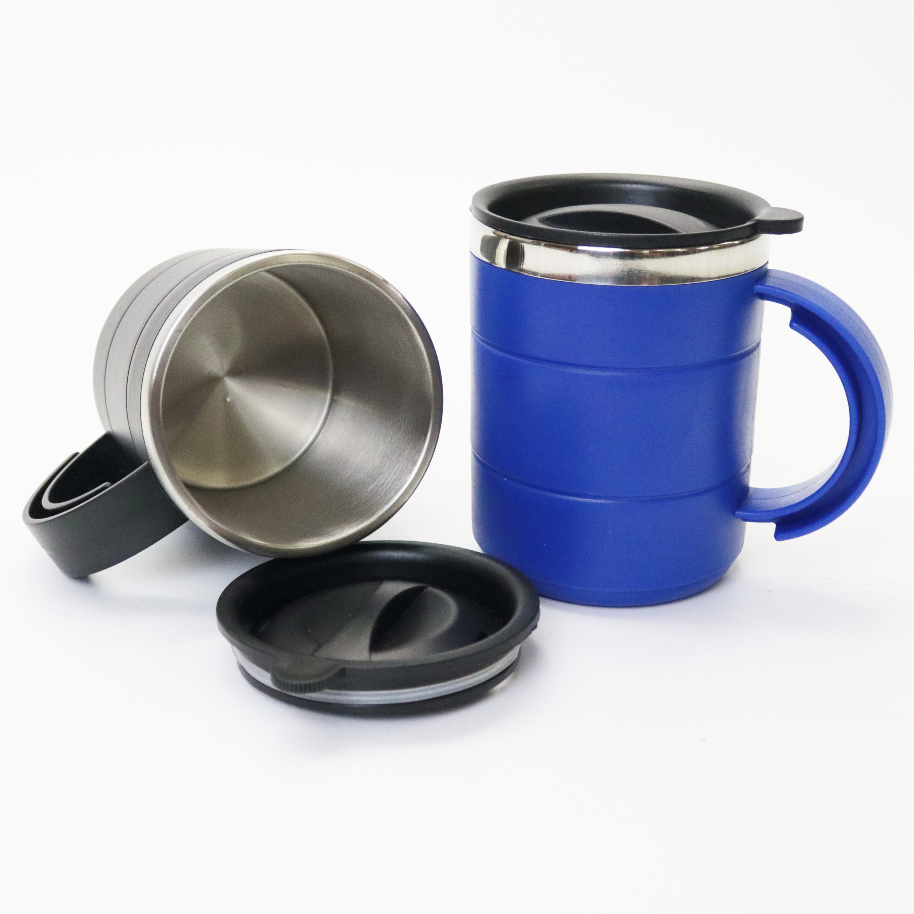 450ml Weston Parallex Stainless Steel Mug with Lid