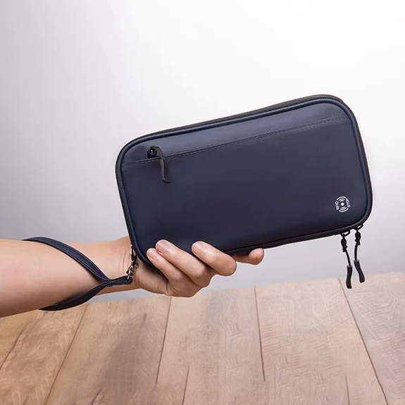 Multi-Functional RFID Passport Wallet with Sling
