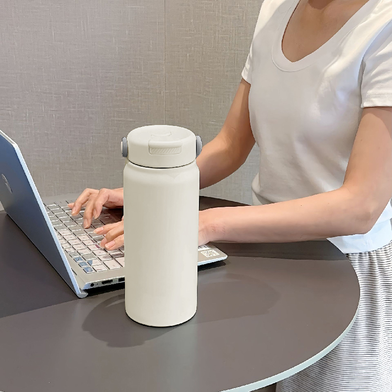 800ml Sippy Stainless Steel Insulated Tumbler with Straw 