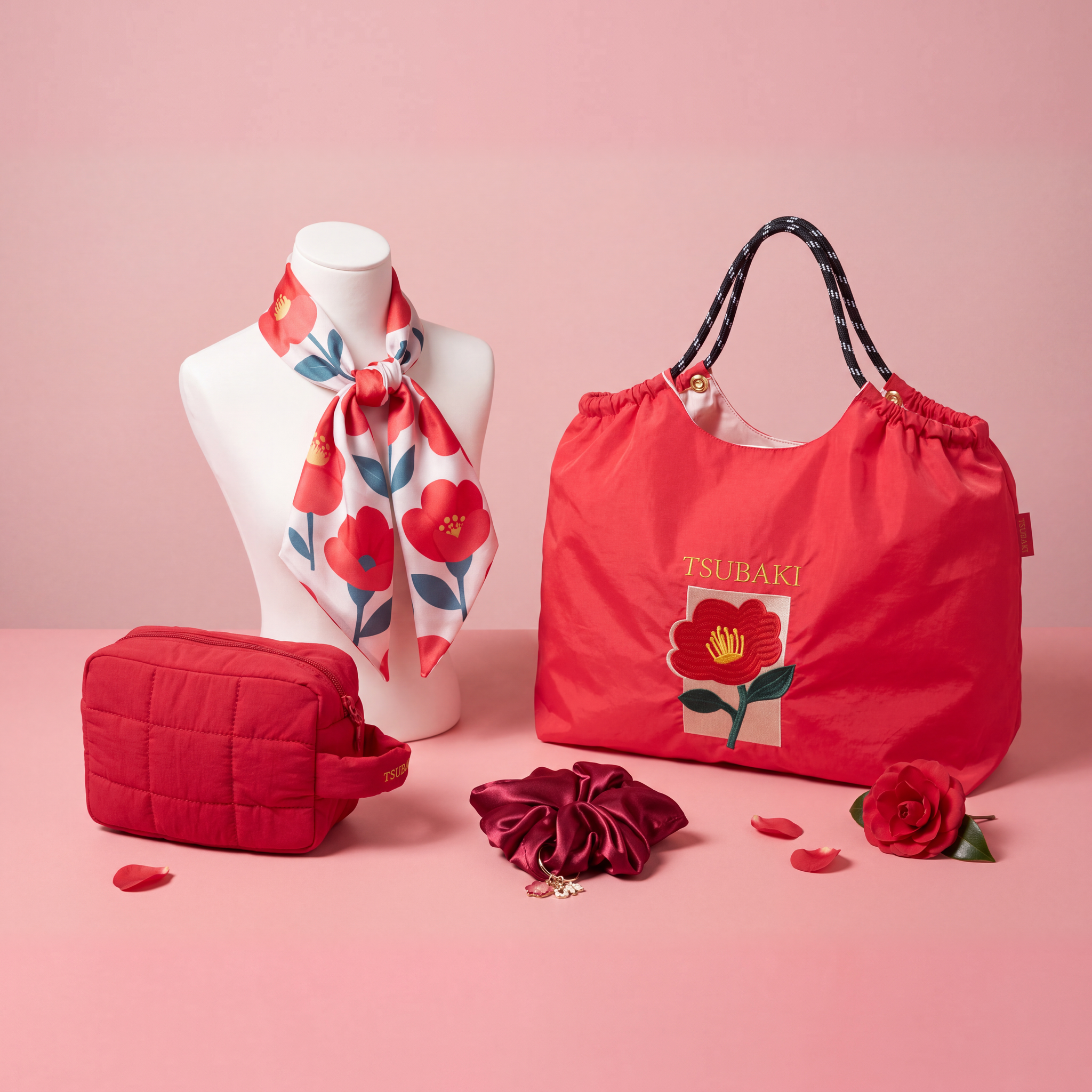 Floral Scarf & Tote Set — customised gift