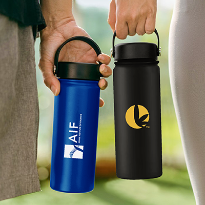 600ml YOUNG Double Wall Stainless Steel Flask with Handle