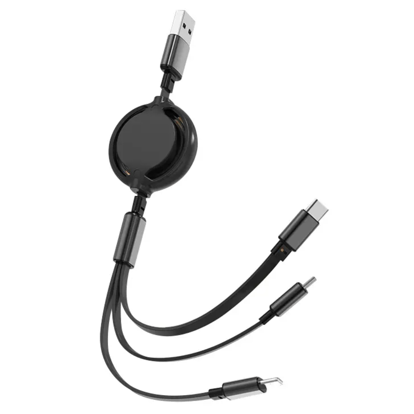 3 in 1 Fast Charging Retractable Cable ( 2.4A )
