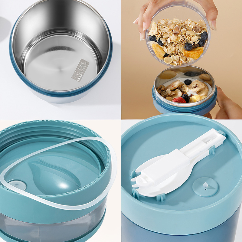 2-in-1 Insulated Breakfast & Food Jar