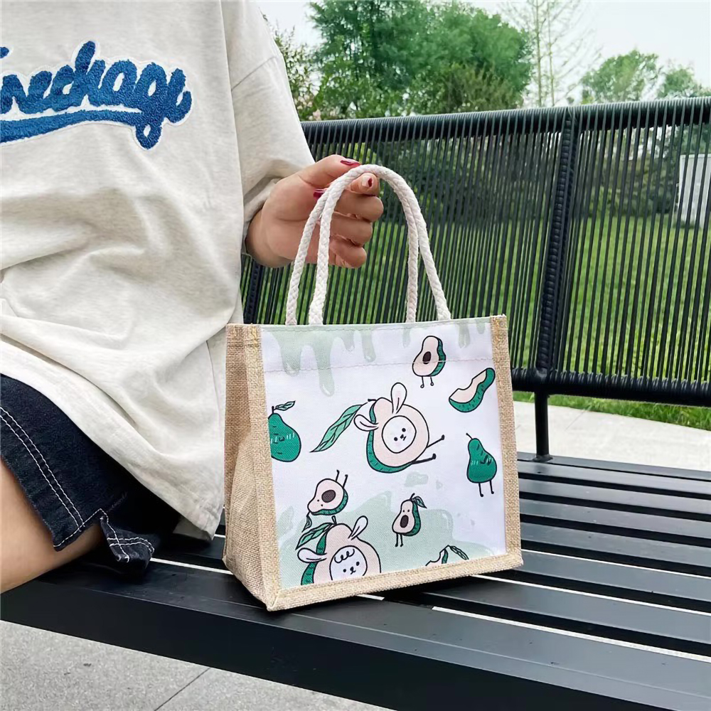 Small Canvas Jute Bag with Lamination